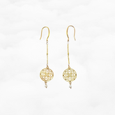 Auspicious Origin Birthstone Earrings (Small)
